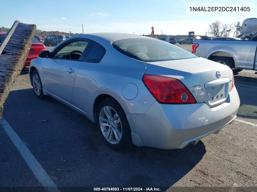 2013 Nissan Altima 2.5 S VIN: 1N4AL2EP2DC241405 Lot: 40794083