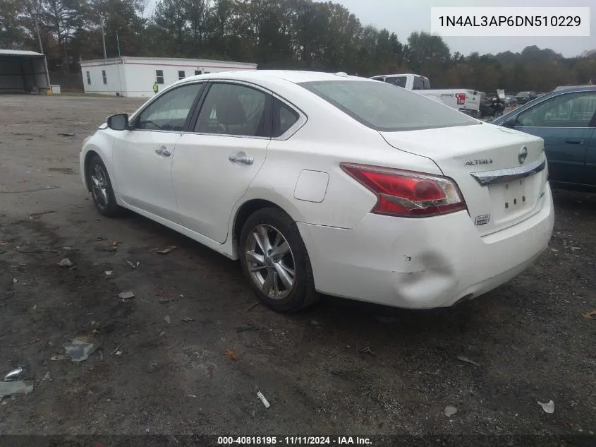 2013 Nissan Altima 2.5 Sv VIN: 1N4AL3AP6DN510229 Lot: 40818195