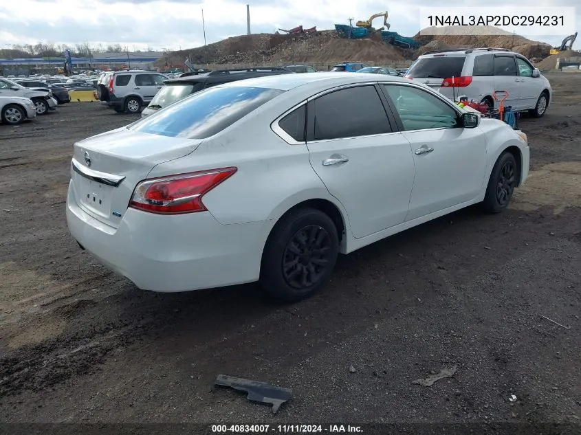 2013 Nissan Altima 2.5 S VIN: 1N4AL3AP2DC294231 Lot: 40834007