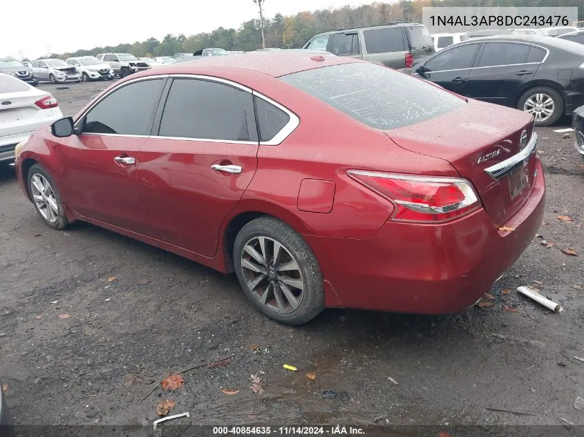 2013 Nissan Altima 2.5 Sl VIN: 1N4AL3AP8DC243476 Lot: 40854635