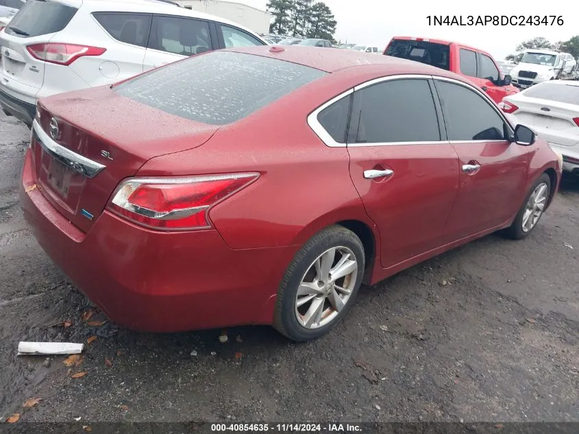 2013 Nissan Altima 2.5 Sl VIN: 1N4AL3AP8DC243476 Lot: 40854635