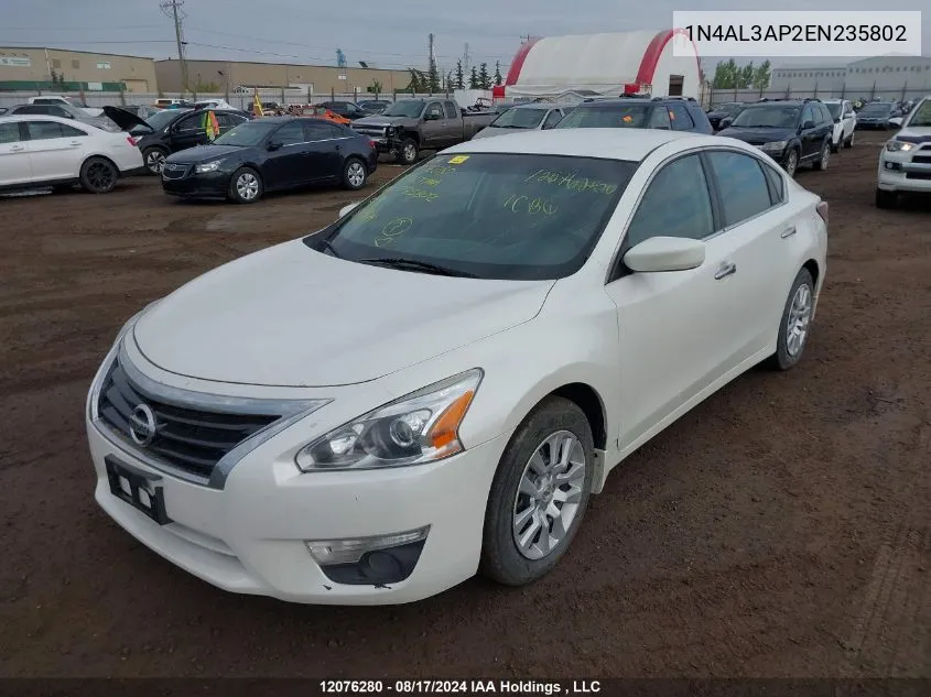 2014 Nissan Altima VIN: 1N4AL3AP2EN235802 Lot: 12076280