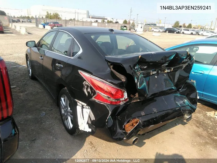 2014 Nissan Altima VIN: 1N4BL3AP3EN259241 Lot: 12092877