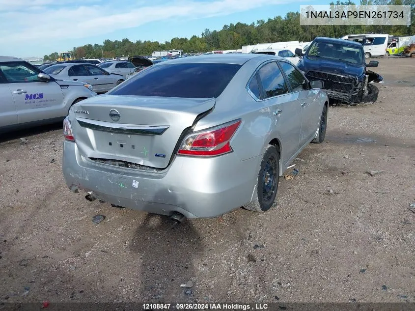 2014 Nissan Altima 2.5/S/Sv/Sl VIN: 1N4AL3AP9EN261734 Lot: 12108847