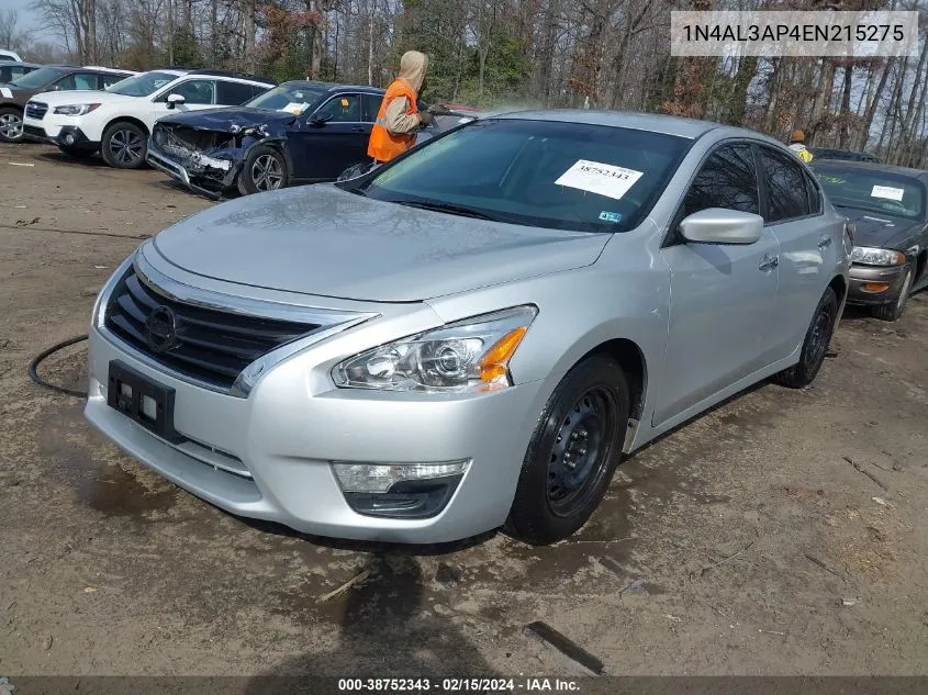 2014 Nissan Altima 2.5 S VIN: 1N4AL3AP4EN215275 Lot: 38752343