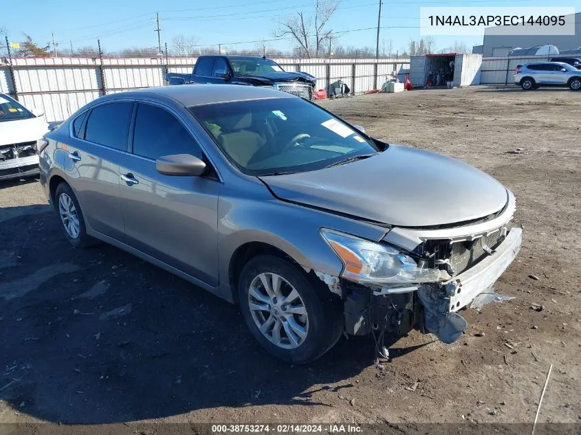 2014 Nissan Altima 2.5 S VIN: 1N4AL3AP3EC144095 Lot: 38753274