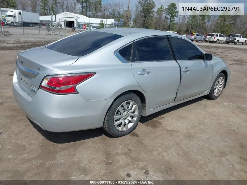 2014 Nissan Altima VIN: 1N4AL3AP6EC292791 Lot: 39011183