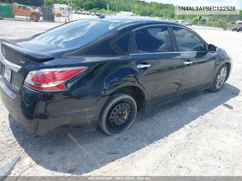 2014 Nissan Altima 2.5 Sv VIN: 1N4AL3AP8EC122528 Lot: 39387853