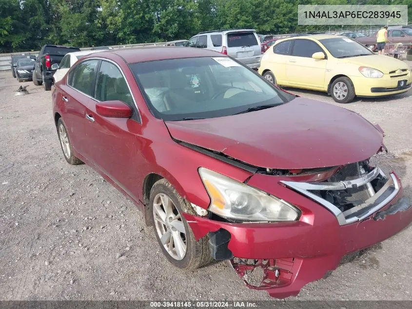 2014 Nissan Altima 2.5 Sv VIN: 1N4AL3AP6EC283945 Lot: 39418145