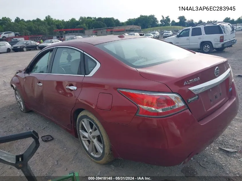 2014 Nissan Altima 2.5 Sv VIN: 1N4AL3AP6EC283945 Lot: 39418145