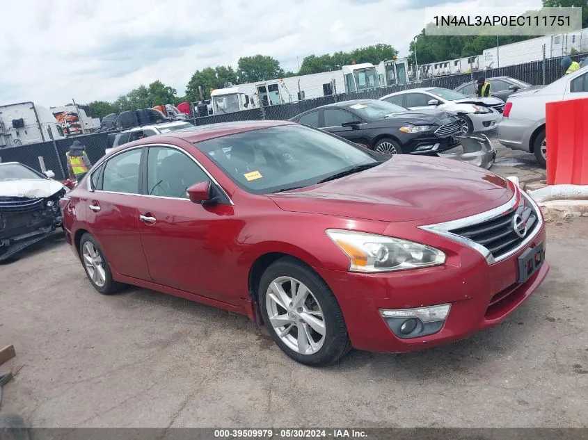 1N4AL3AP0EC111751 2014 Nissan Altima 2.5 Sl