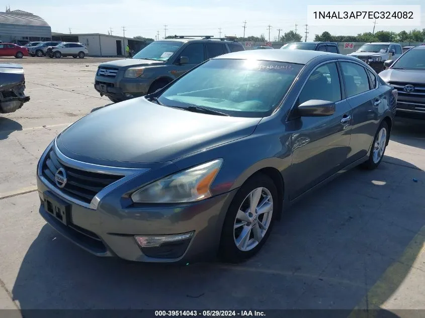 2014 Nissan Altima 2.5 Sv VIN: 1N4AL3AP7EC324082 Lot: 39514043