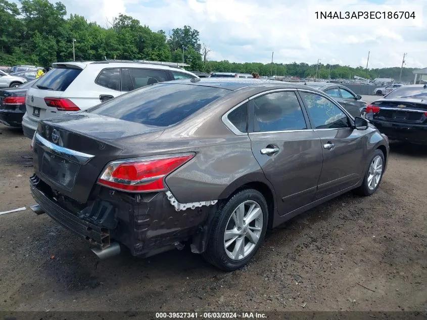 2014 Nissan Altima 2.5 Sl VIN: 1N4AL3AP3EC186704 Lot: 39527341