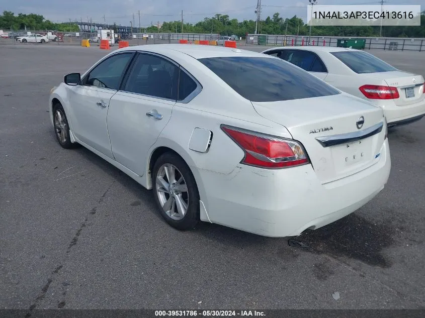 2014 Nissan Altima 2.5 Sl VIN: 1N4AL3AP3EC413616 Lot: 39531786