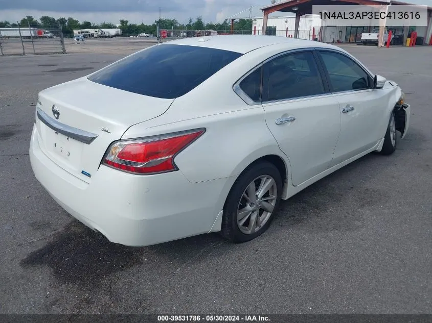 2014 Nissan Altima 2.5 Sl VIN: 1N4AL3AP3EC413616 Lot: 39531786