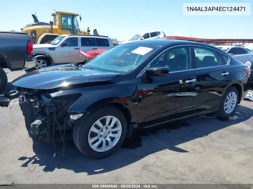 2014 Nissan Altima 2.5 S VIN: 1N4AL3AP4EC124471 Lot: 39550640