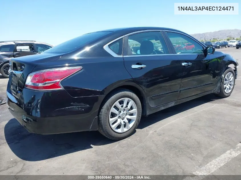 2014 Nissan Altima 2.5 S VIN: 1N4AL3AP4EC124471 Lot: 39550640