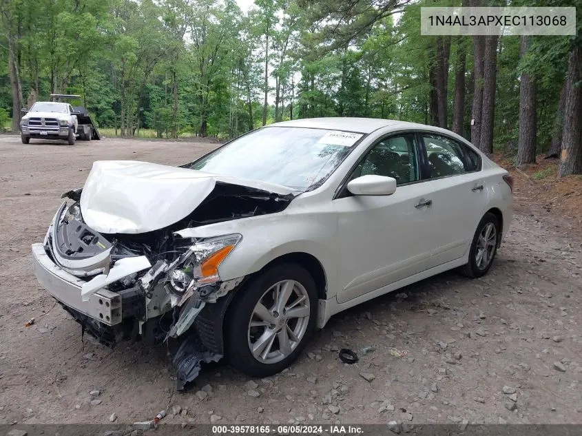 2014 Nissan Altima 2.5 Sv VIN: 1N4AL3APXEC113068 Lot: 39578165