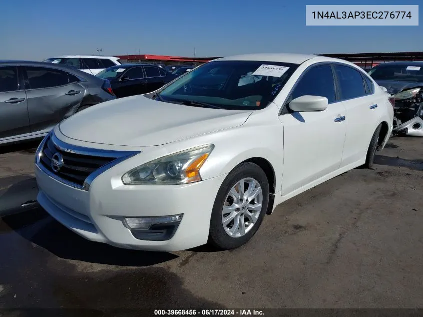 2014 Nissan Altima 2.5 S VIN: 1N4AL3AP3EC276774 Lot: 39668456