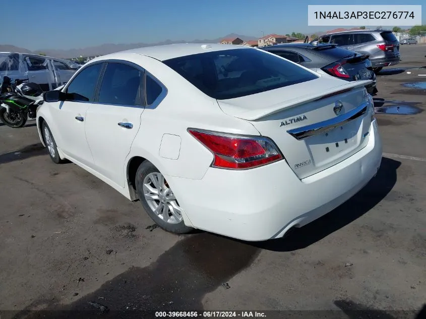 2014 Nissan Altima 2.5 S VIN: 1N4AL3AP3EC276774 Lot: 39668456