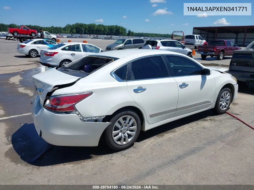 2014 Nissan Altima 2.5 S VIN: 1N4AL3APXEN341771 Lot: 39704180