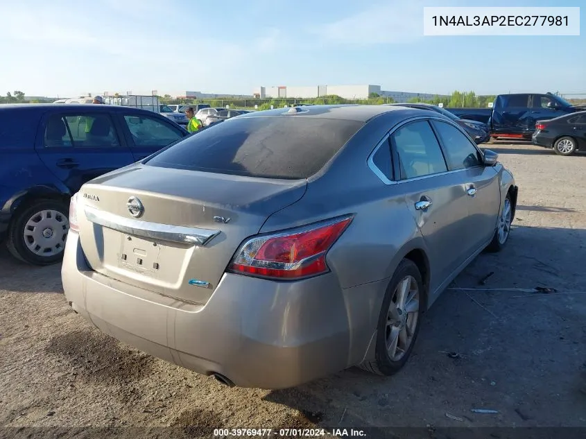 1N4AL3AP2EC277981 2014 Nissan Altima 2.5 Sv