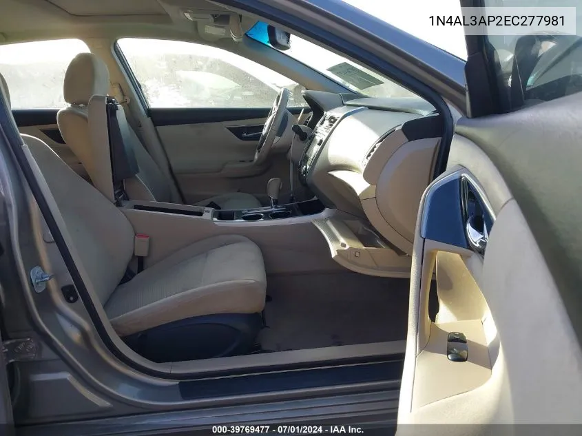 1N4AL3AP2EC277981 2014 Nissan Altima 2.5 Sv