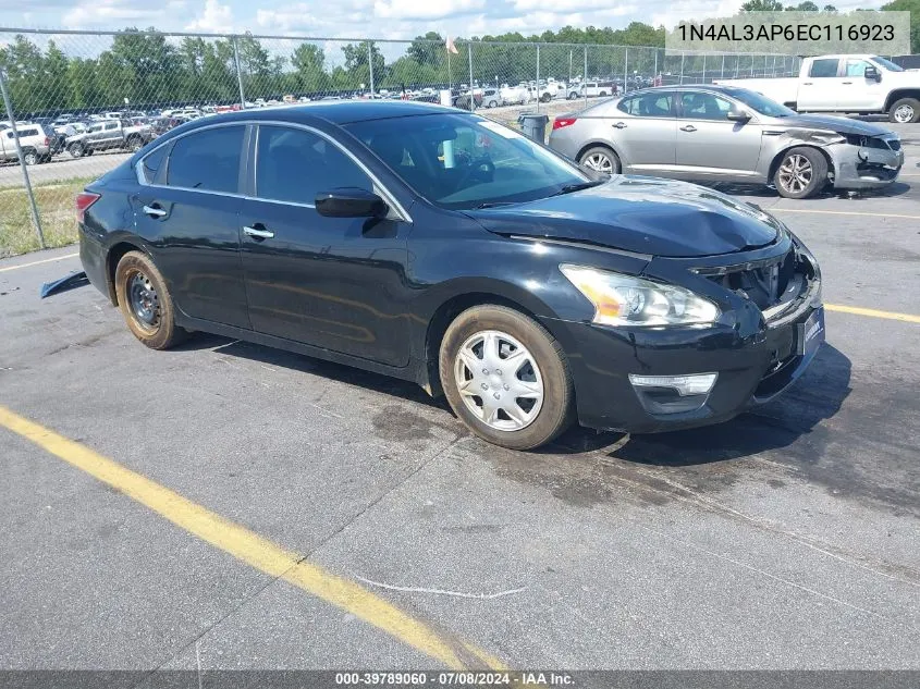 2014 Nissan Altima 2.5 S VIN: 1N4AL3AP6EC116923 Lot: 39789060