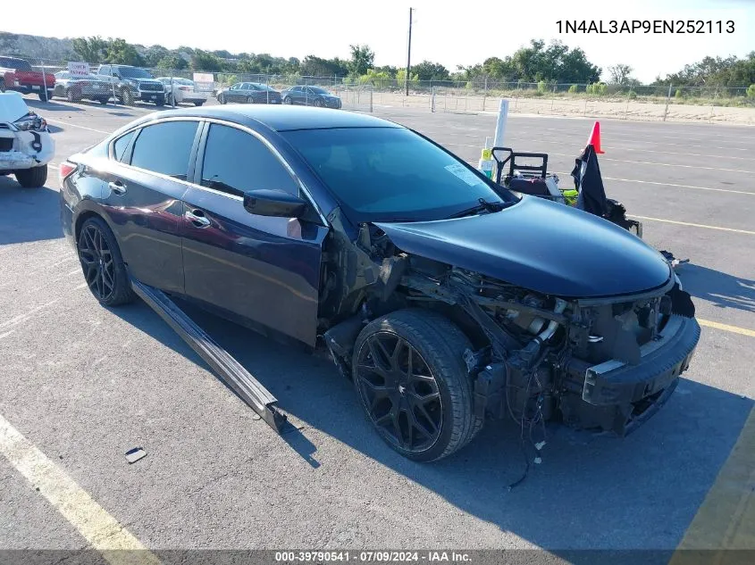 2014 Nissan Altima 2.5 S VIN: 1N4AL3AP9EN252113 Lot: 39790541