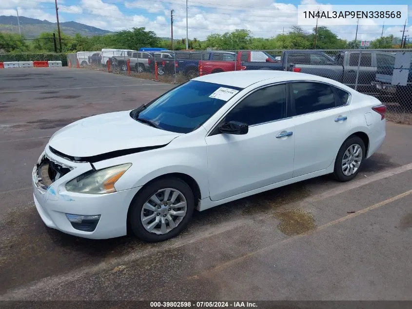 2014 Nissan Altima 2.5/2.5 S/2.5 Sl/2.5 Sv VIN: 1N4AL3AP9EN338568 Lot: 39802598