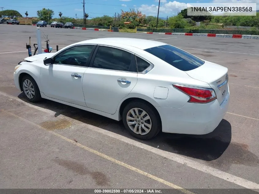 2014 Nissan Altima 2.5/2.5 S/2.5 Sl/2.5 Sv VIN: 1N4AL3AP9EN338568 Lot: 39802598