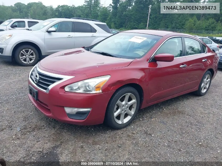 2014 Nissan Altima 2.5 S VIN: 1N4AL3AP0EN389473 Lot: 39806809