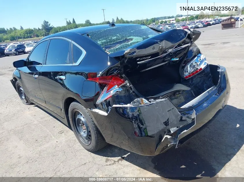 2014 Nissan Altima 2.5 S VIN: 1N4AL3AP4EN235672 Lot: 39808717