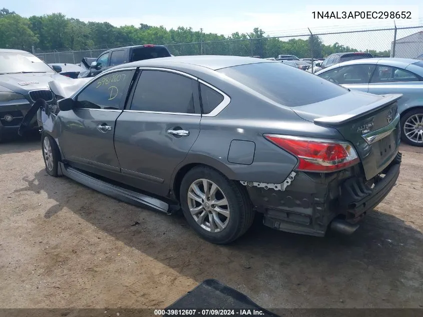 1N4AL3AP0EC298652 2014 Nissan Altima 2.5 S