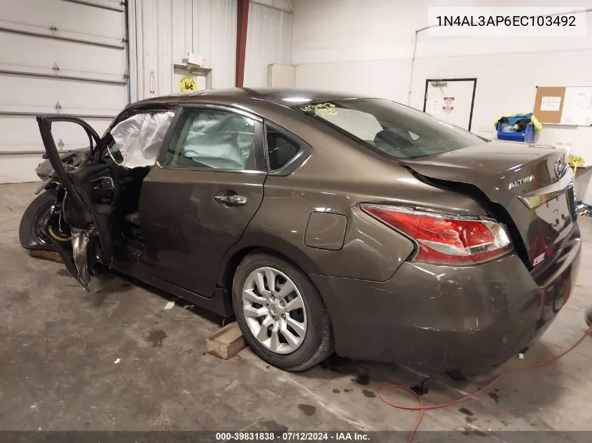 1N4AL3AP6EC103492 2014 Nissan Altima 2.5 S