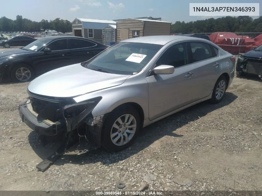 2014 Nissan Altima 2.5/2.5 S/2.5 Sl/2.5 Sv VIN: 1N4AL3AP7EN346393 Lot: 39869545