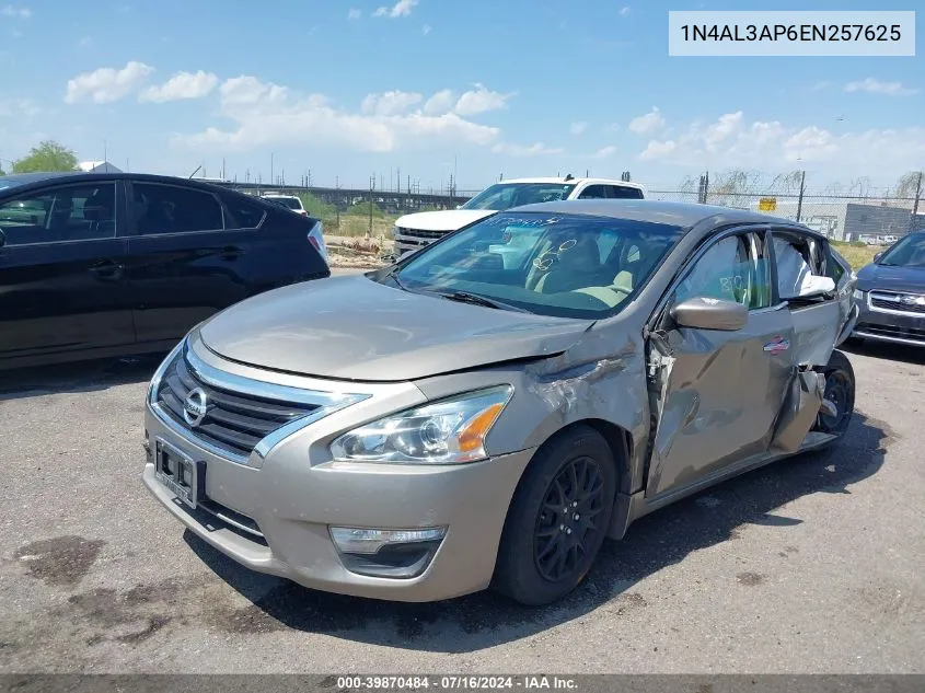 2014 Nissan Altima 2.5 S VIN: 1N4AL3AP6EN257625 Lot: 39870484