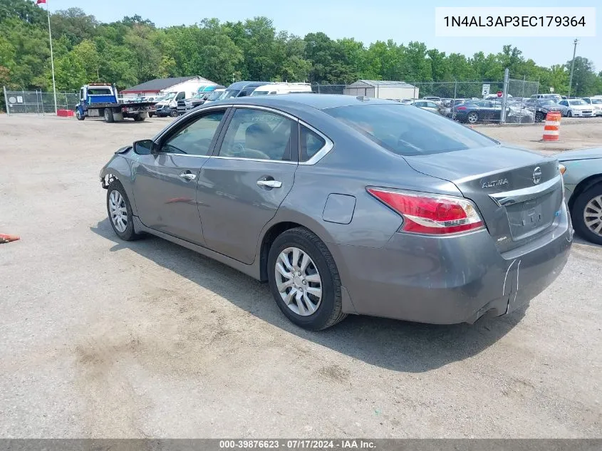 2014 Nissan Altima 2.5 S VIN: 1N4AL3AP3EC179364 Lot: 39876623