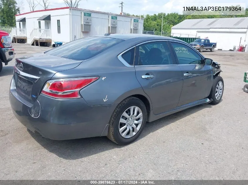 2014 Nissan Altima 2.5 S VIN: 1N4AL3AP3EC179364 Lot: 39876623