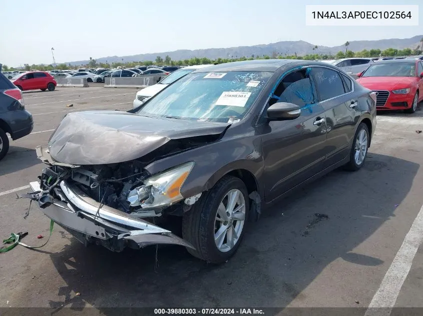 1N4AL3AP0EC102564 2014 Nissan Altima 2.5 Sv