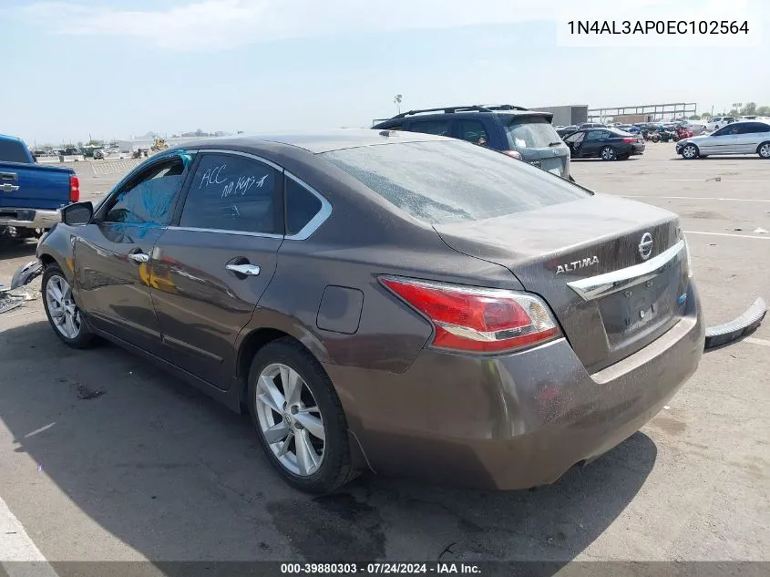 1N4AL3AP0EC102564 2014 Nissan Altima 2.5 Sv