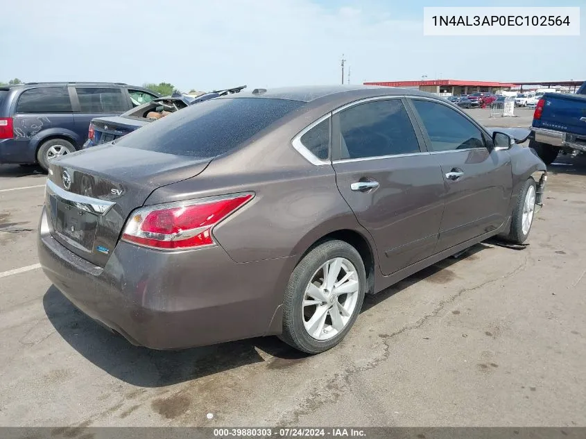 1N4AL3AP0EC102564 2014 Nissan Altima 2.5 Sv