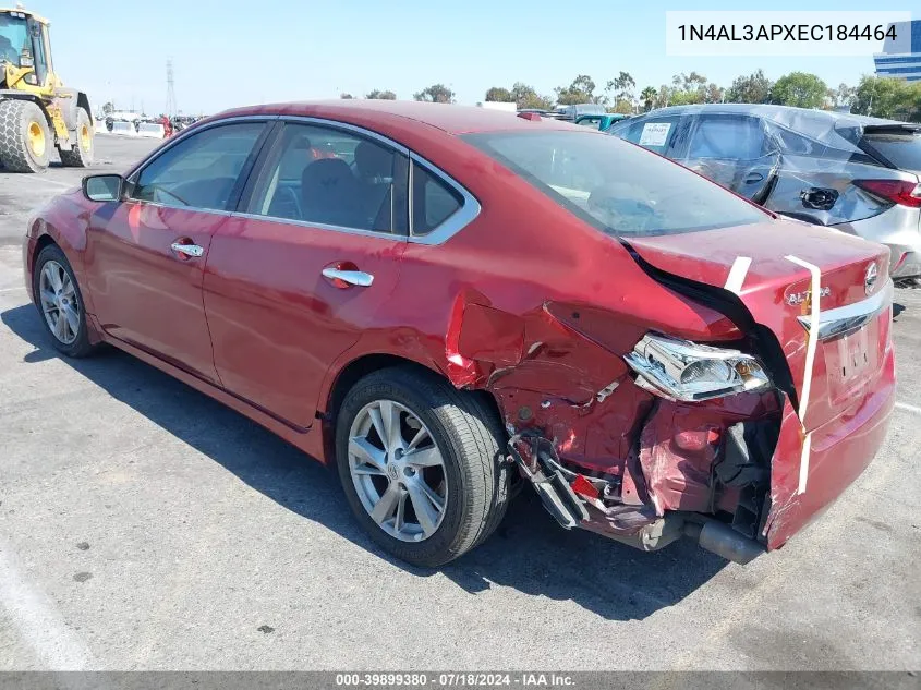 2014 Nissan Altima 2.5 Sv VIN: 1N4AL3APXEC184464 Lot: 39899380