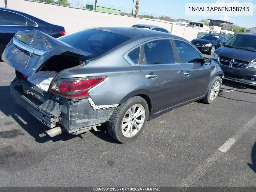 1N4AL3AP6EN358745 2014 Nissan Altima 2.5/2.5 S/2.5 Sl/2.5 Sv