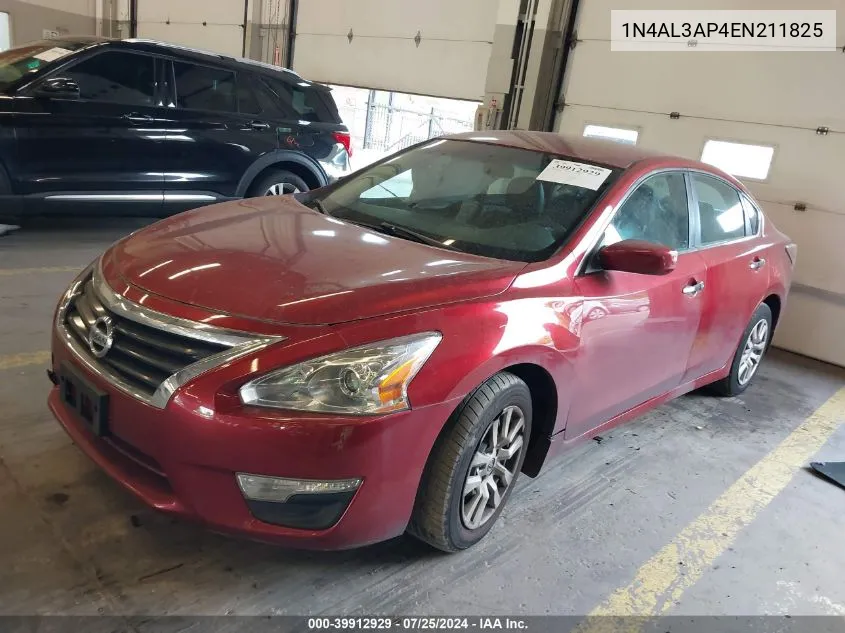 2014 Nissan Altima 2.5 S VIN: 1N4AL3AP4EN211825 Lot: 39912929