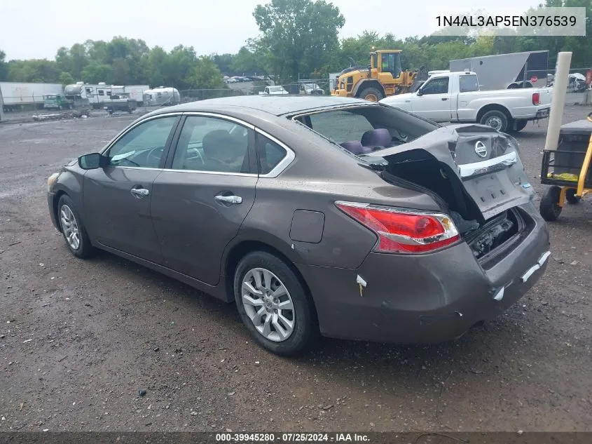 2014 Nissan Altima 2.5/2.5 S/2.5 Sl/2.5 Sv VIN: 1N4AL3AP5EN376539 Lot: 39945280