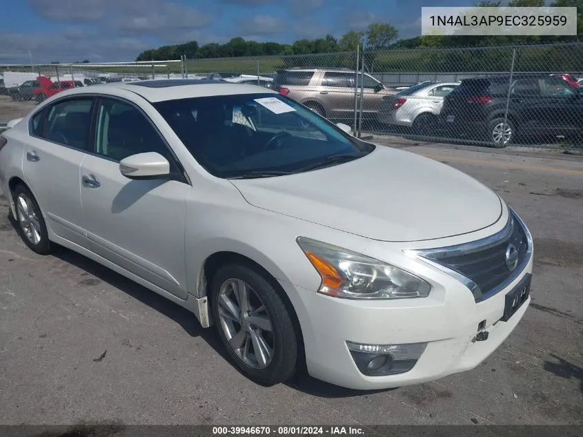 2014 Nissan Altima 2.5 Sl VIN: 1N4AL3AP9EC325959 Lot: 39946670