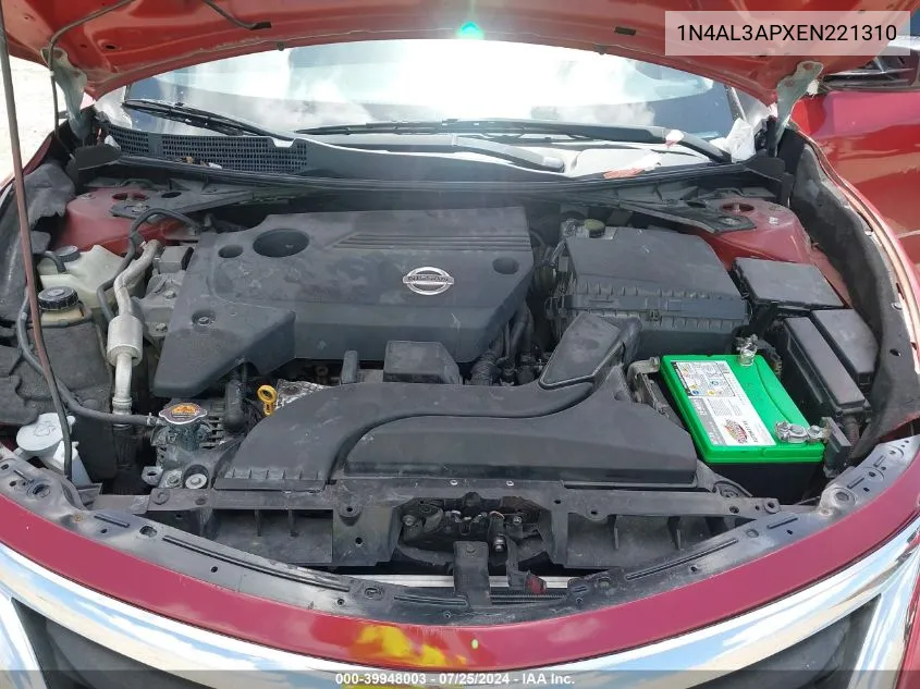 1N4AL3APXEN221310 2014 Nissan Altima 2.5 S