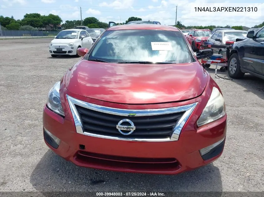 1N4AL3APXEN221310 2014 Nissan Altima 2.5 S