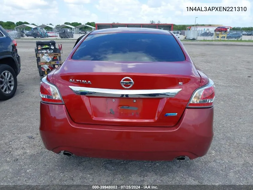 1N4AL3APXEN221310 2014 Nissan Altima 2.5 S